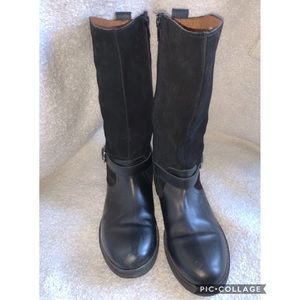 ZARA Girls Suede Leather Boots